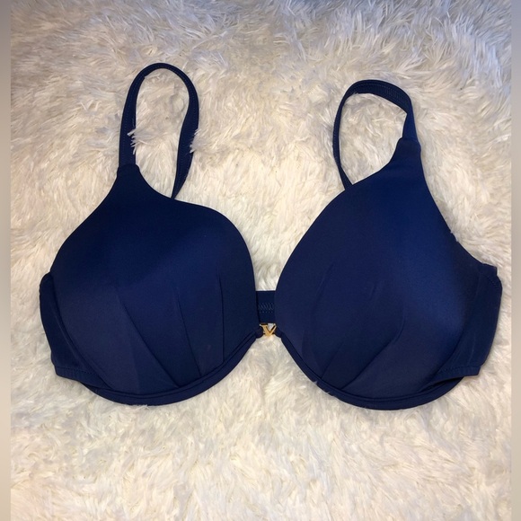 VENUS Blue Bikini Top with Molded Cups and Adjustable Straps DD NWOT - Picture 4 of 12